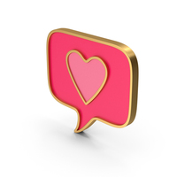 Speech Balloon With Heart Symbol PNG & PSD Images