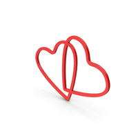 Red Heart Shapes PNG & PSD Images
