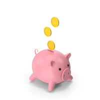 Cartoon Piggy Bank PNG & PSD Images