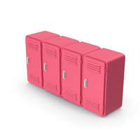 Pink Cartoony Lockers PNG & PSD Images