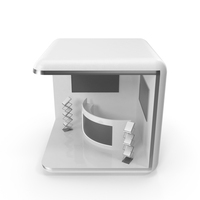 Cube Exhibition Display Stand PNG & PSD Images