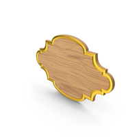Wooden Name Plate PNG & PSD Images