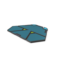 Blue SciFi Shape PNG & PSD Images