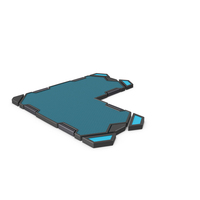Blue SciFi Shape PNG & PSD Images