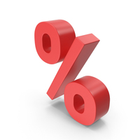 Red Percentage Sign PNG & PSD Images