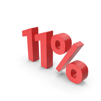 11% Red Sign PNG & PSD Images