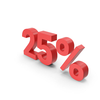 25% Red Sign PNG & PSD Images