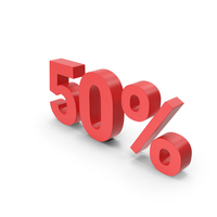 Red 50% Sign PNG & PSD Images