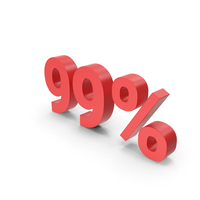 99% Red Sign PNG & PSD Images