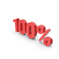 Red 100% Sign PNG & PSD Images