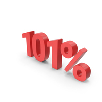 Red 101% Sign PNG & PSD Images