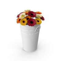 Flowers in Bucket PNG & PSD Images