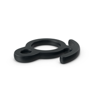 Climbing Descender Accessory Black PNG & PSD Images
