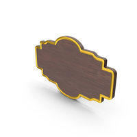 Wooden Name Plate PNG & PSD Images