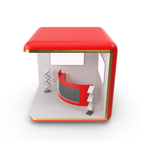 Red Exhibition Sale Stand PNG & PSD Images