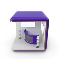 Purple Exhibition Expo Stand PNG & PSD Images