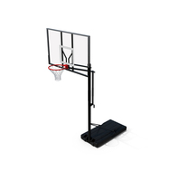 Portable Basketball Hoop Stand With Adjustable Height PNG & PSD Images