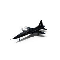 USAF T-38 Talon Jet Trainer Black PNG & PSD Images