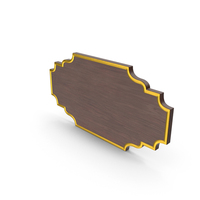 Wooden Name Plate PNG & PSD Images