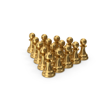 Gold Chess Pawns PNG & PSD Images