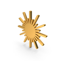 Gold Laser Hazard Icon PNG & PSD Images
