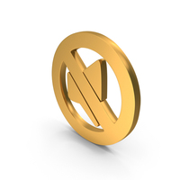 Gold Speaker Mute icon PNG & PSD Images