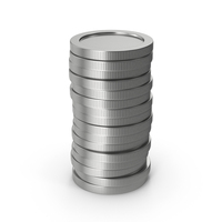 Steel Coins Stack PNG & PSD Images