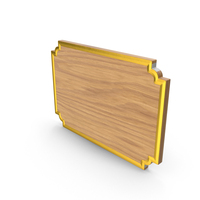 Wooden Name Plate PNG & PSD Images