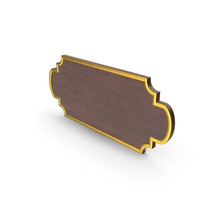 Wooden Name Plate PNG & PSD Images