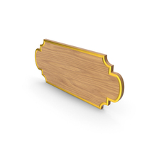 Wooden Name Plate PNG & PSD Images