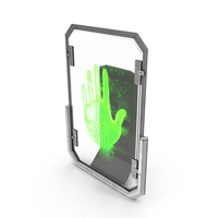Sci Fi Digital Hand Scanner PNG & PSD Images