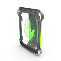 SciFi Digital Hand Scanner PNG & PSD Images
