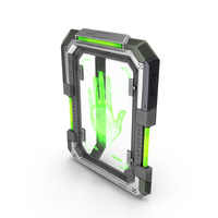 SciFi Digital Hand Scanner PNG & PSD Images