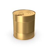 Gold Tin Can PNG & PSD Images