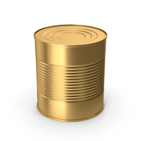 Gold Tin Can PNG & PSD Images