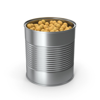 Tin Can With Peas Opened PNG & PSD Images