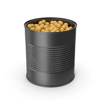 Metal Tin Can With Peas PNG & PSD Images