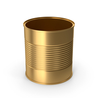 Gold Tin Can PNG & PSD Images