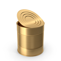 Gold Tin Can PNG & PSD Images