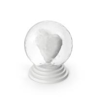 Ice Globe With Heart PNG & PSD Images