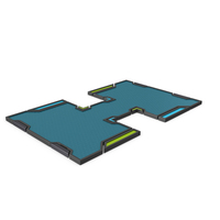 Scifi Panel Shape Blue PNG & PSD Images