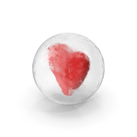 Heart In Ice Ball PNG & PSD Images