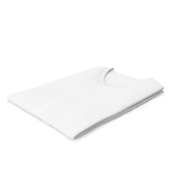 T Shirt Folded Male V Neck White Blank PNG & PSD Images