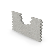 Broken Concrete Brick Wall PNG & PSD Images