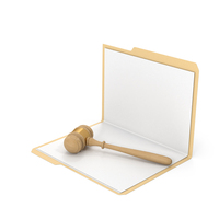 File Folder And Gavel PNG & PSD Images