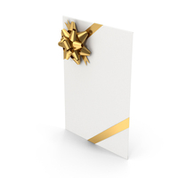 Gift Envelope With Gold Bow PNG & PSD Images