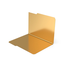 Gold File Folder Opened PNG & PSD Images