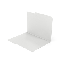 White File Folder Opened PNG & PSD Images