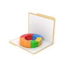File Folder And Pie Chart PNG & PSD Images
