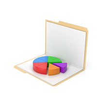 File Folder And Pie Chart PNG & PSD Images